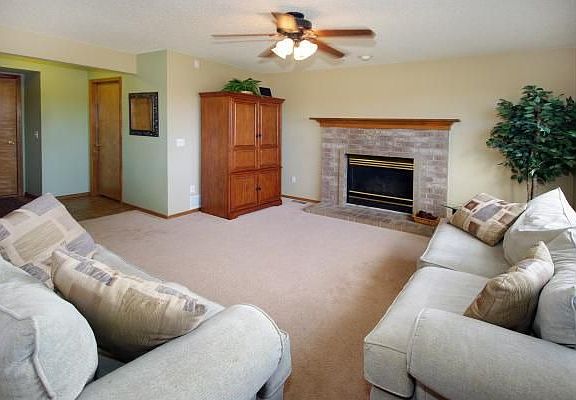 Relax and enjoy the fireplace in your family room!