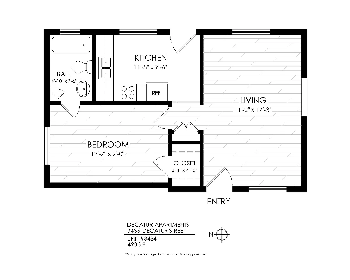 Floor plan 1X1