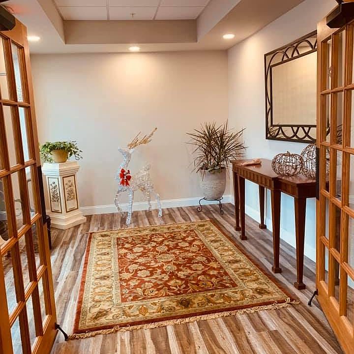 Lobby area by main entrance.