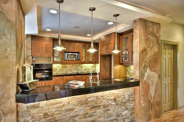 Tuscan-themed kitchen