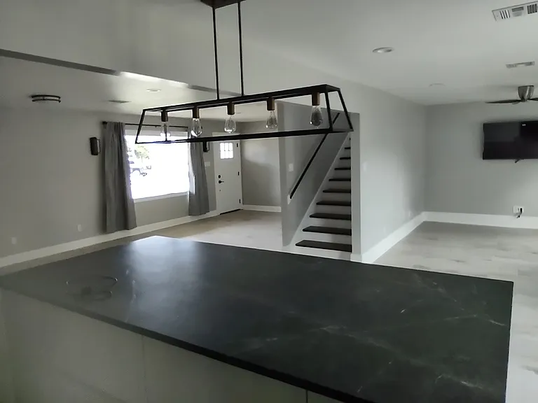 Living and TV area from Kitchen
