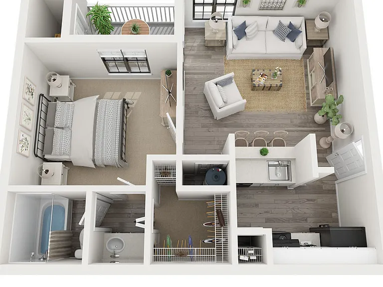 A1: Beds - 1: Baths - 1: SqFt 550
