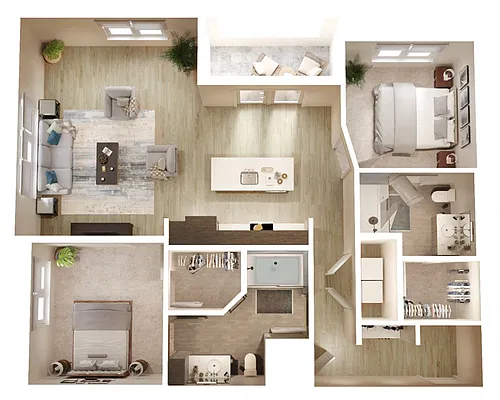Floor plan B2 Hunt