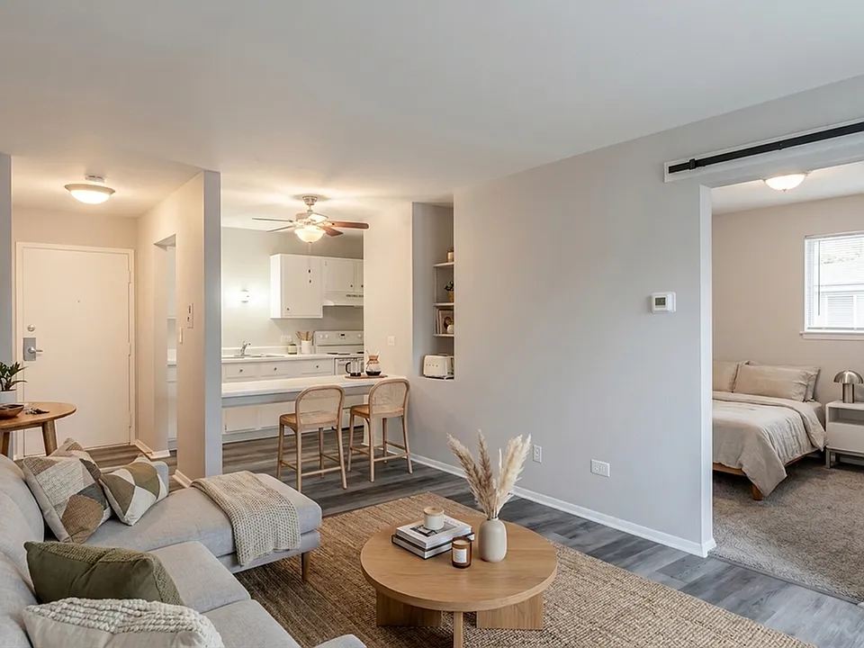 Ter of Elk Grove Living Room and Kitchen Furnished