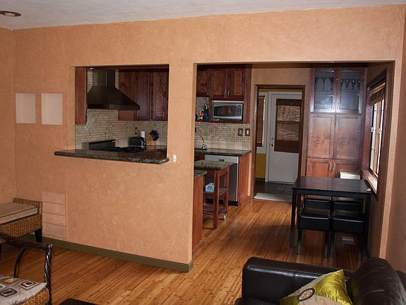 Kitchen and living room contected