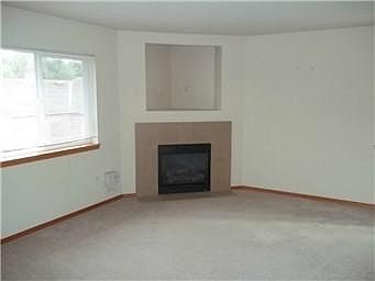 Living room with gas fireplace