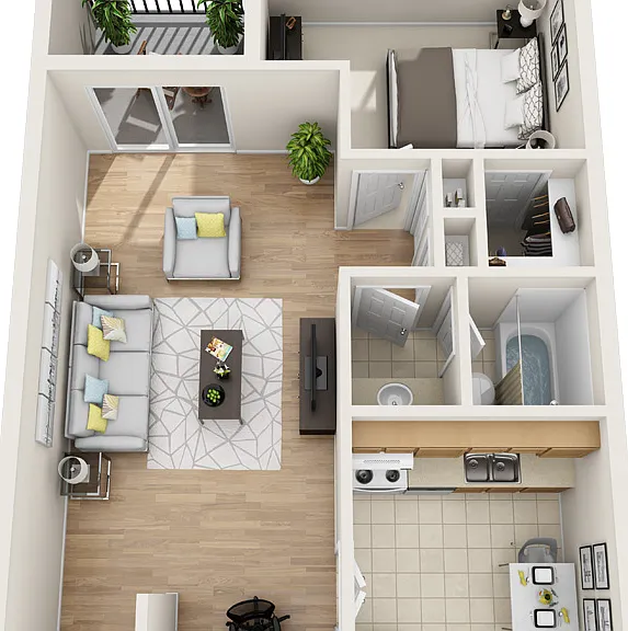 A1 floor plan The Glen at Old Town