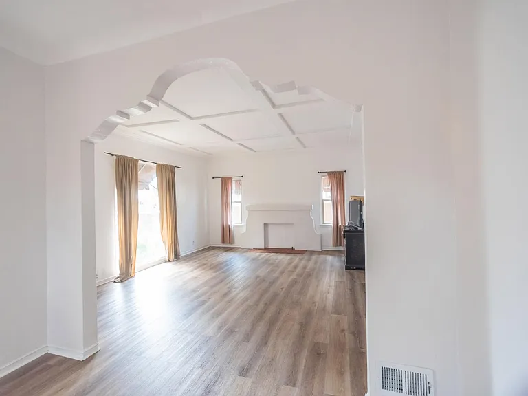 View of living room from dining room