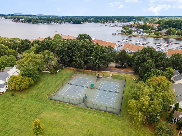 Community tennis courts.