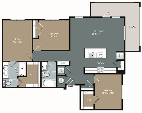 Floor plan Selby - C1