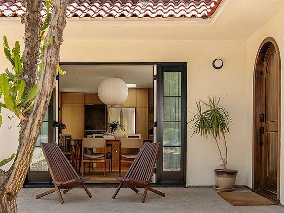 French doors to front porch