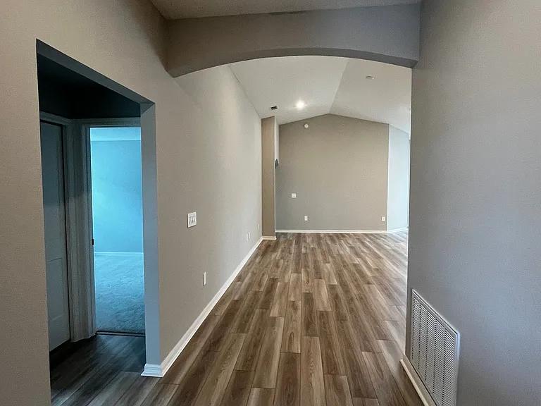 Front door entry view