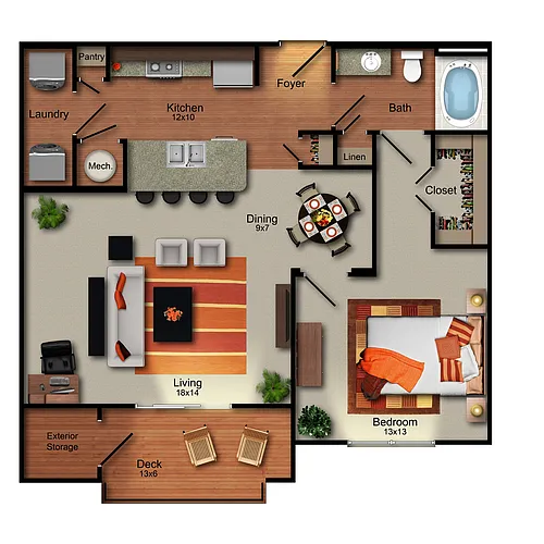 Floor plan A2 Pollock