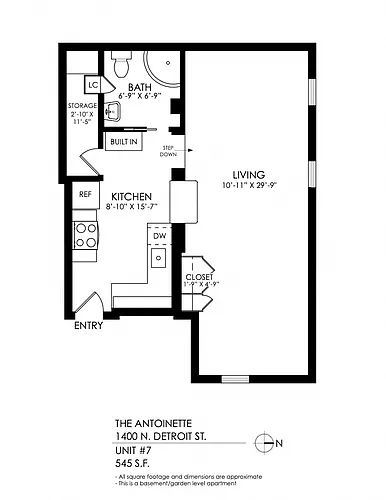 Floor plan Studio