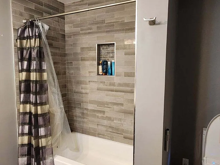 master bathroom tub/shower