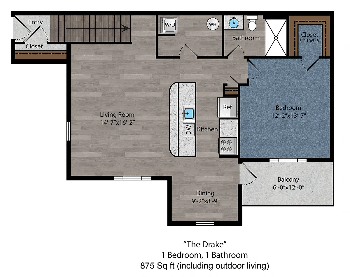 Floor plan The Drake