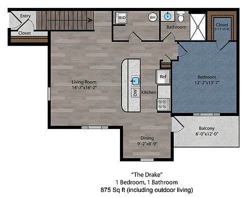 Floor plan The Drake