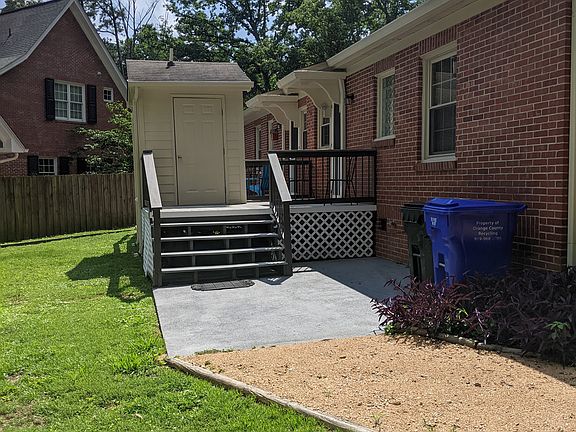 back deck with separate entrance