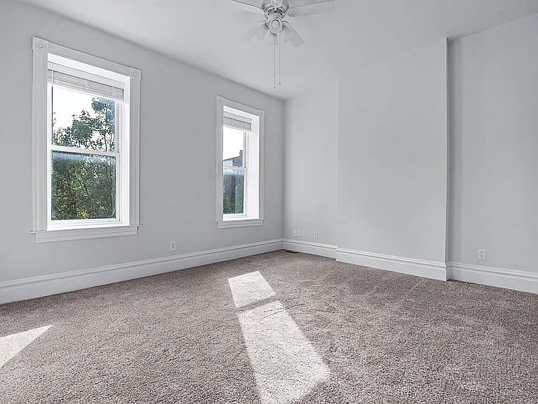 The Secondary Bedroom - Level 2: 10' ceilings, ceiling fan