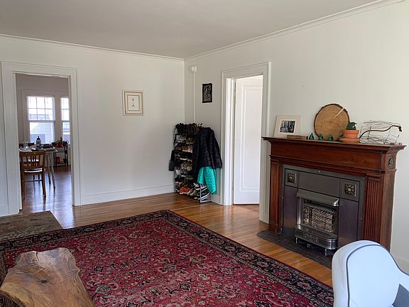 Vintage fireplace in living room