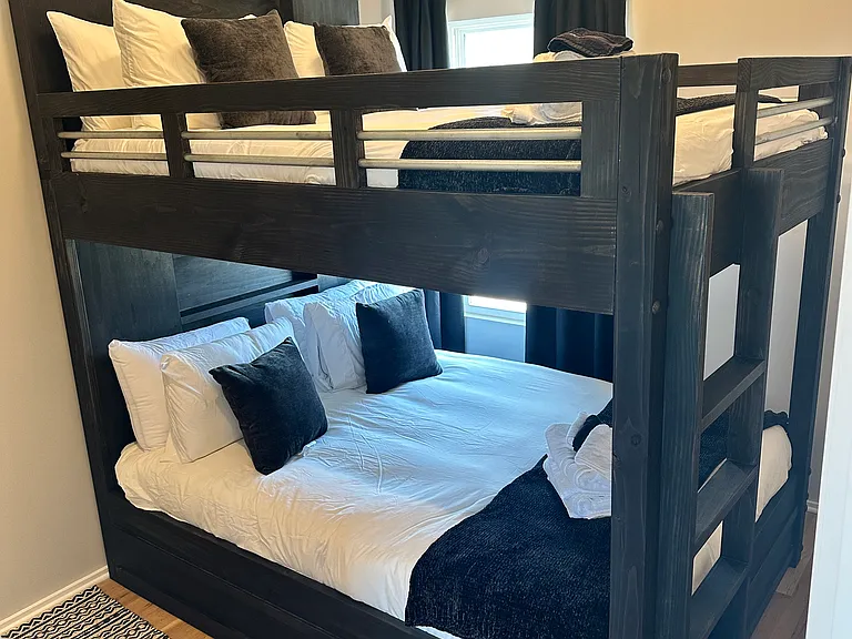 Queen over Queen custom bunk bed