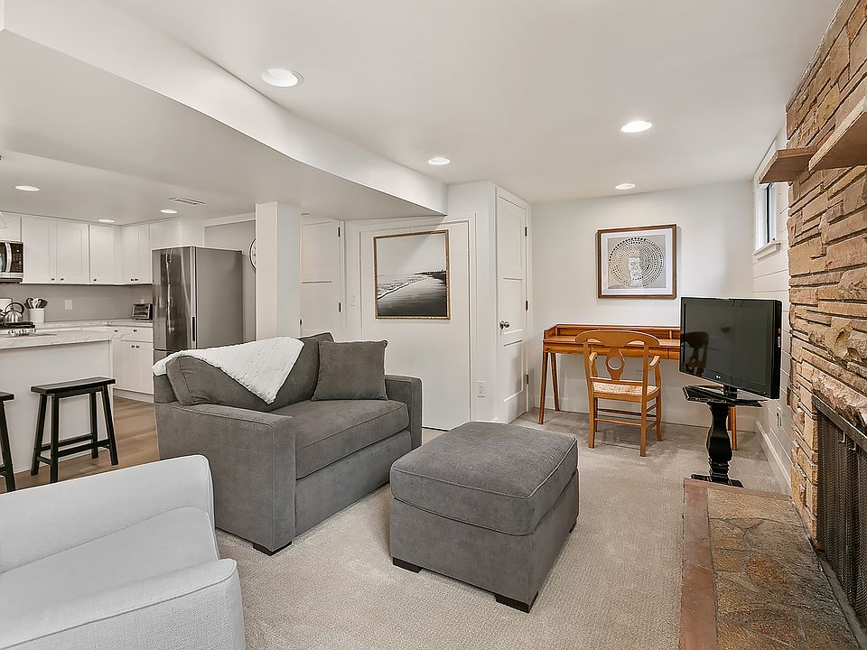 Living area and large kitchen