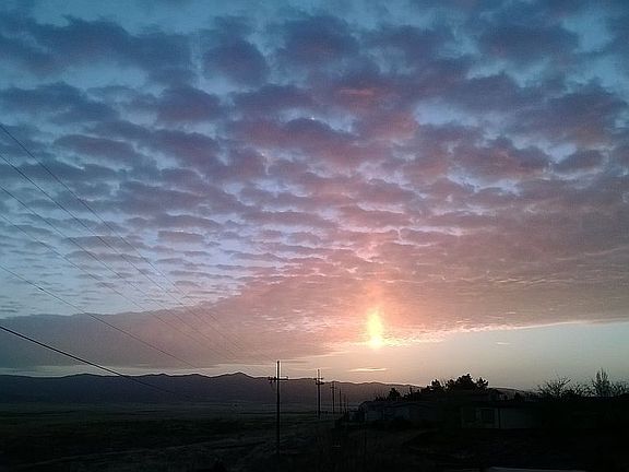 Sunrise off N. Deck