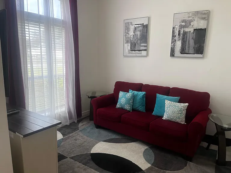 Office currently set up as sitting room