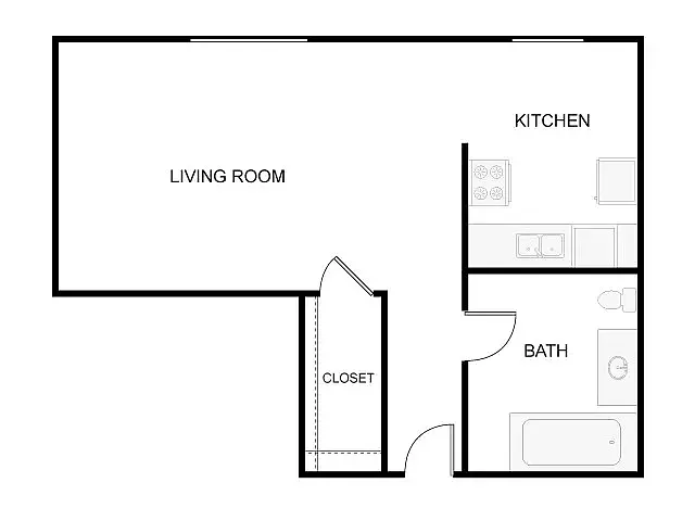 Floor plan Studio B