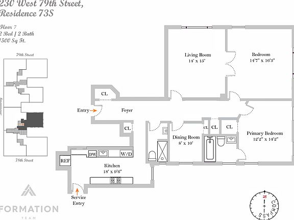 2nd image of 230 W 79th St #73S