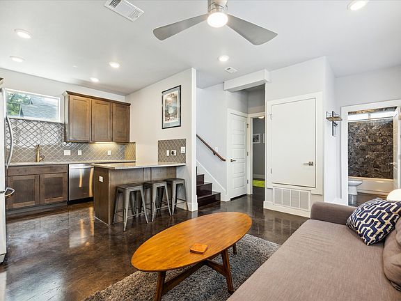 Living room to kitchen