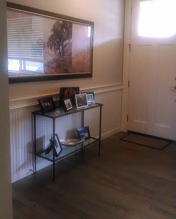 Wainscoting at entry