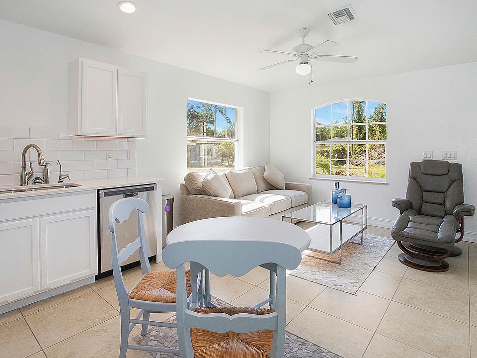 Eating area and living room