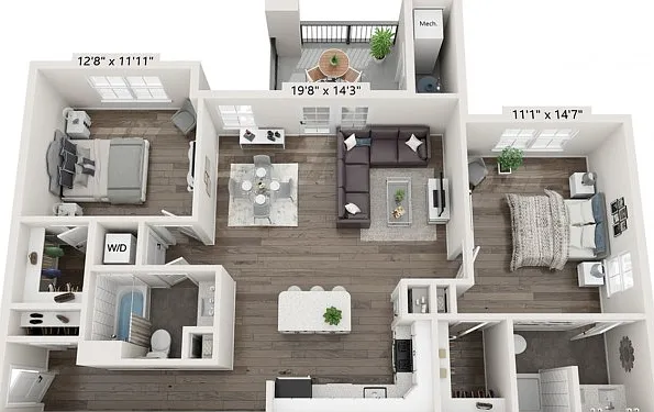 The Reserve on East 2 Bedroom The Reserve on East 2 Bedroom