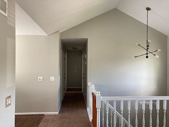 View from living room; hallway