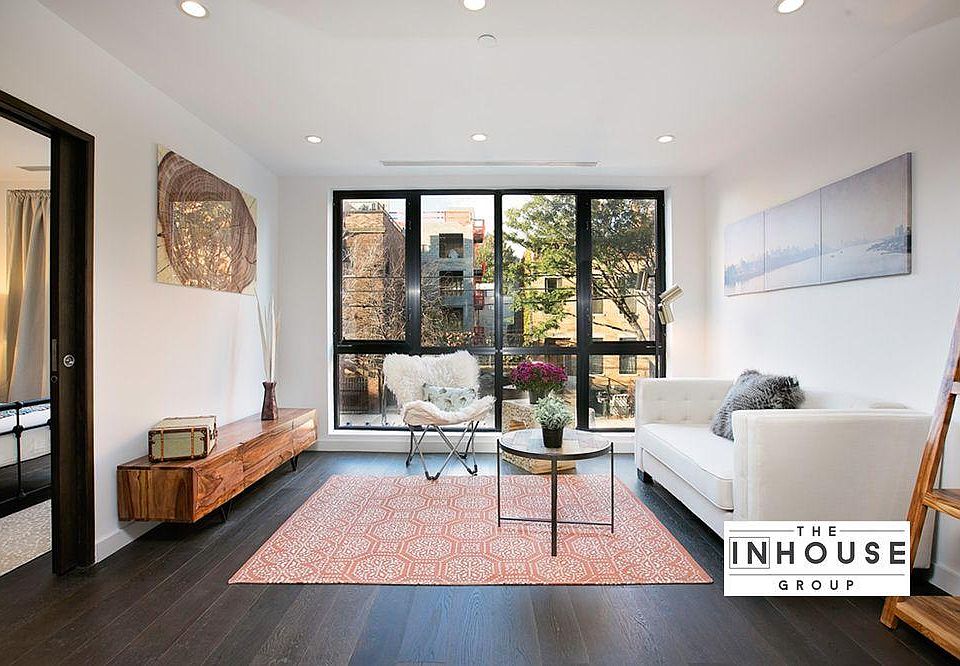 Staging photo of the living room. 
