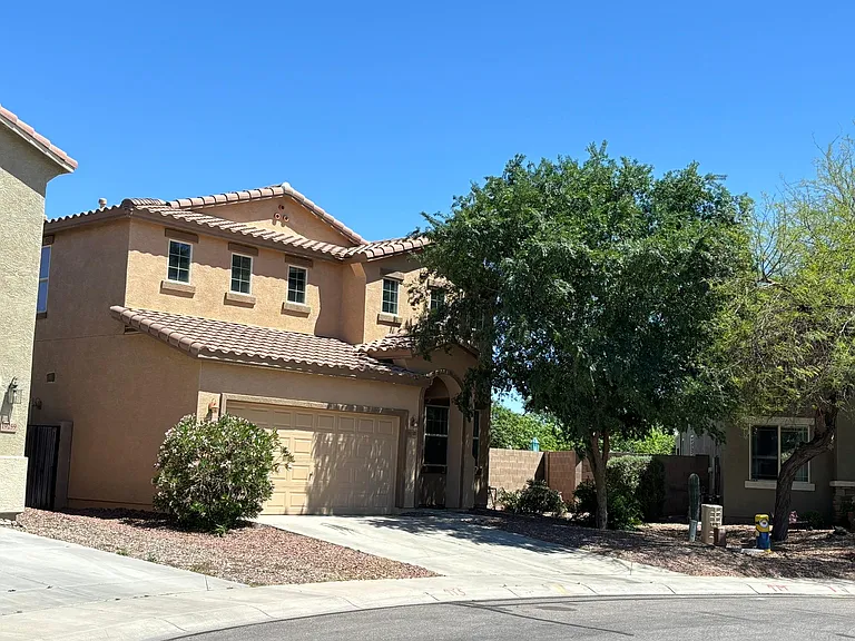 Front view of the house