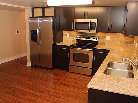 Kitchen, with stainless steel appliances