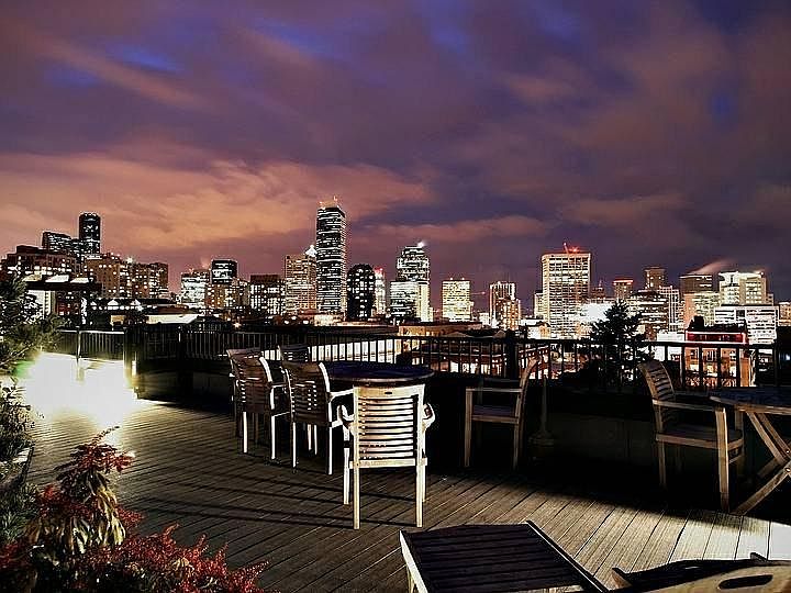 Rooftop deck view
