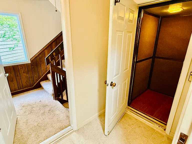 Elevator access right outside unit