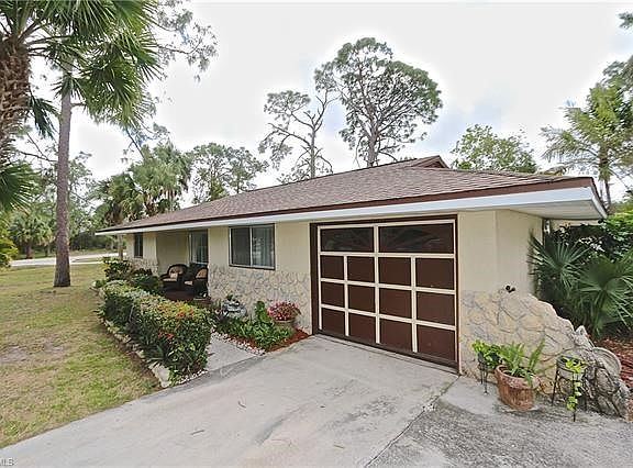 Close up view of  garage and driveway