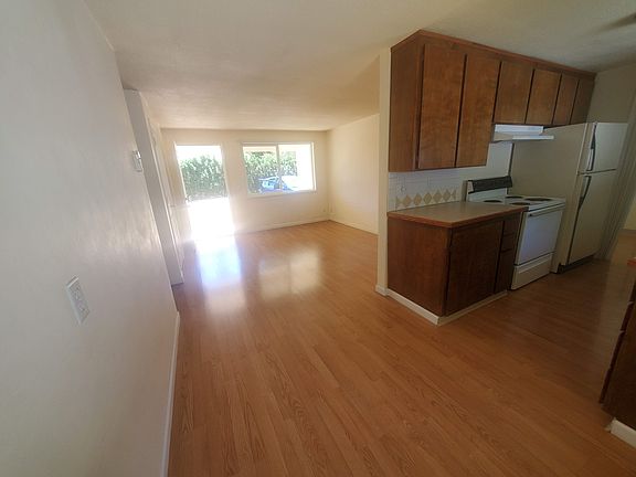 Dining area facing living room