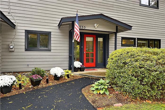 My red door says "Welcome!"