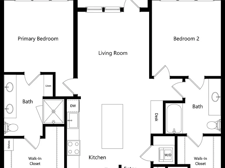 B2-alt floor plan The Ludlow