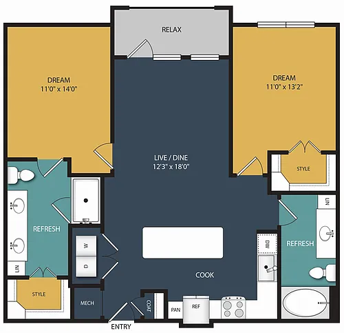 Floor plan B2A