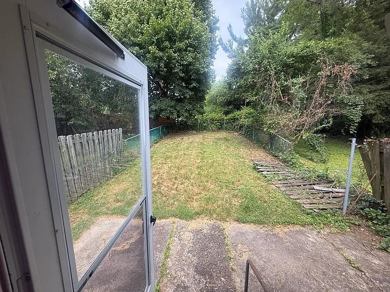 Back Door Looking at Backyard