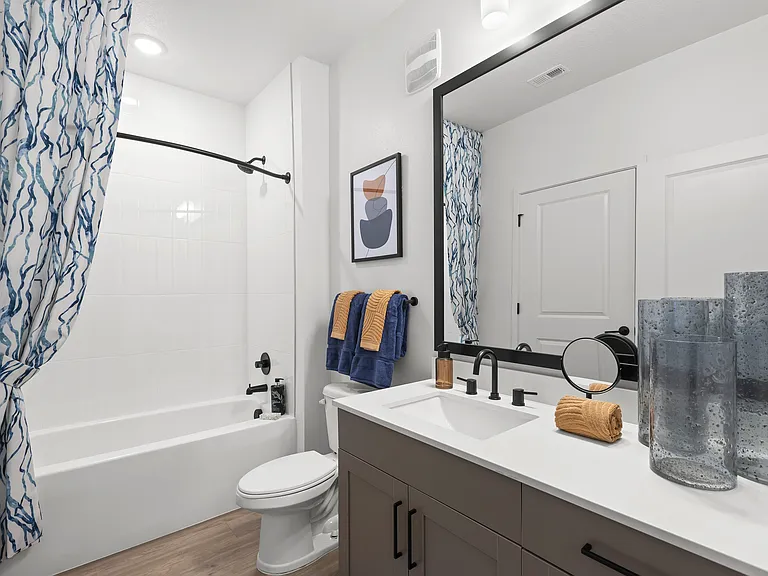 Primary en-suite bathroom with soaking tub