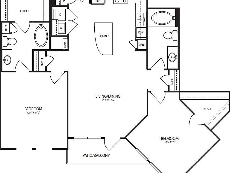 Landmark On Lovers - B11 - 2 Beds - 2 Baths - 1135 Sq. ft.