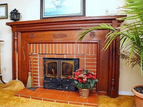 Wood Stove in Family Room