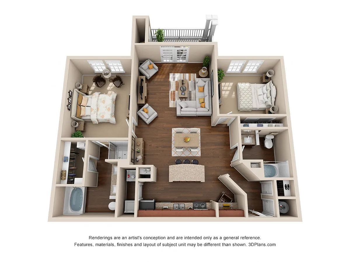 Floor plan The Pebble Beach B3